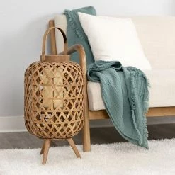 Stratton Home Decor Tulum Woven Lantern Stand -Stratton Home Decor shop unnamed file 1002