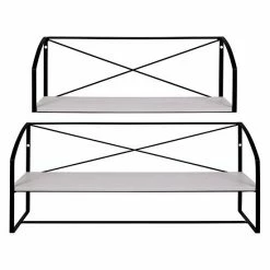 Stratton Home Decor Modern Farmhouse Wall Shelf 2-piece Set