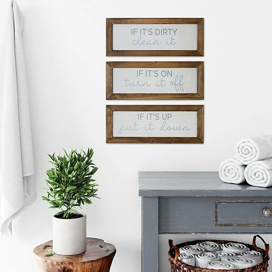 Stratton Home Decor House Humor Wall Decor 3-piece Set 2 Stratton Home Decor House Humor Wall Decor 3-piece Set - Image 2