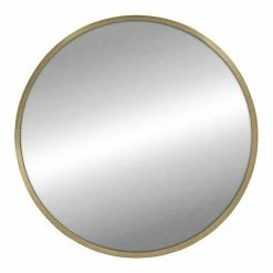 Stratton Home Decor Ava Round Gold Mirror