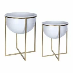 Stratton Home Decor Modern Plant Stand 2-piece Set