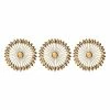 Stratton Home Decor Burst Gold Finish Wall Decor 3-piece Set