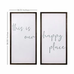 Stratton Home Decor Our Happy Place Framed Wall Art 2-piece Set -Stratton Home Decor shop unnamed file 108
