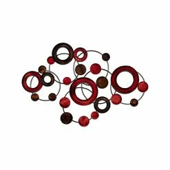 Stratton Home Decor Metallic Circles Wall Decor