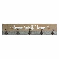 Stratton Home Decor "Sweet Home" 5-Hook Wall Decor