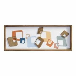Stratton Home Decor Mid-Century Modern Geometric Wall Art
