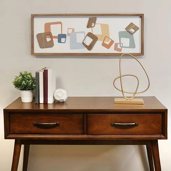 Stratton Home Decor Mid-Century Modern Geometric Wall Art 2 Stratton Home Decor Mid-Century Modern Geometric Wall Art - Image 2