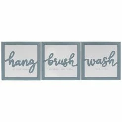 Stratton Home Decor Hang Brush Wash Framed Wall Art 3-piece Set