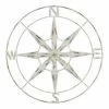 Stratton Home Decor Distressed White Compass Wall Decor
