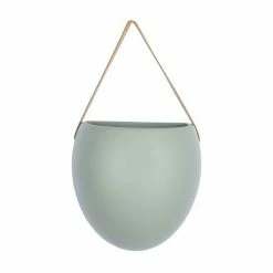 Stratton Home Decor Boho Green Ceramic Hanging Planter