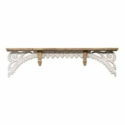 Stratton Home Decor Vintage Wood Wall Shelf