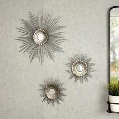 Stratton Home Decor Silver Finish Starburst Wall Decor 3-piece Set 10 Stratton Home Decor Silver Finish Starburst Wall Decor 3-piece Set -Stratton Home Decor shop unnamed file 1246