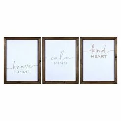 Stratton Home Decor Boho Brave Calm Kind Framed Wall Decor