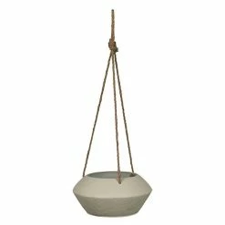 Stratton Home Decor Light Gray Hanging Planter Wall Decor