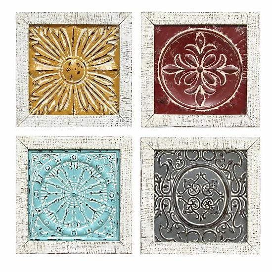 Stratton Home Decor Medallion Wall Decor 4-piece Set 1 Stratton Home Decor Medallion Wall Decor 4-piece Set