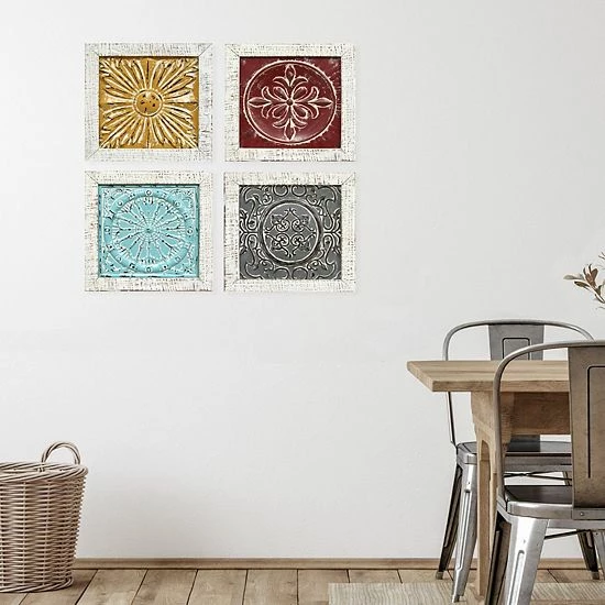 Stratton Home Decor Medallion Wall Decor 4-piece Set 6 Stratton Home Decor Medallion Wall Decor 4-piece Set - Image 6