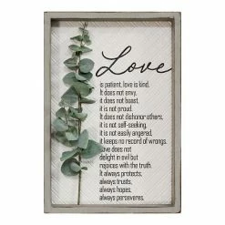 Stratton Home Decor Love Is Patient, Love Is Kind Wall Art