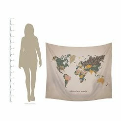 Stratton Home Decor "Adventure Awaits" Map Wall Tapestry -Stratton Home Decor shop unnamed file 1296