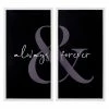 Stratton Home Decor Always Forever Framed Wall Art 2-piece Set