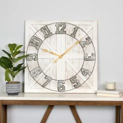 Stratton Home Decor Rustic Farmhouse Wall Clock -Stratton Home Decor shop unnamed file 131