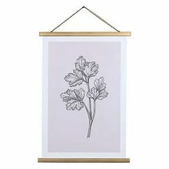 Stratton Home Decor Modern Pink Floral Print Hanger Frame Wall Art