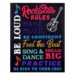 Stratton Home Decor Rockstar Rules Wall Art