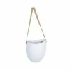 Stratton Home Decor Boho White Ceramic Hanging Planter