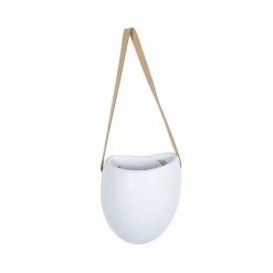 Stratton Home Decor Boho White Ceramic Hanging Planter