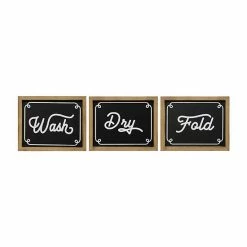 Stratton Home Decor Wash Dry Fold Wall Decor 3-piece Set