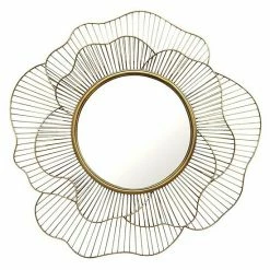 Stratton Home Decor shop 11 Stratton Home Decor Stella Abstract Geometric Floral Wall Mirror