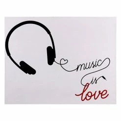 Stratton Home Decor Music Is Love Wall Art