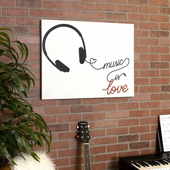Stratton Home Decor Music Is Love Wall Art 3 Stratton Home Decor Music Is Love Wall Art - Image 3