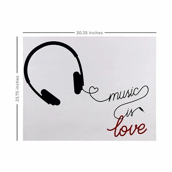 Stratton Home Decor Music Is Love Wall Art 5 Stratton Home Decor Music Is Love Wall Art - Image 5