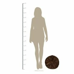 Stratton Home Decor Round Tufted Velvet Throw Pillow Gray -Stratton Home Decor shop unnamed file 139