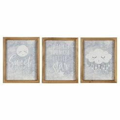 Stratton Home Decor Sweet Dreams Wall Art 3-piece Set