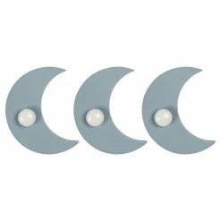 Stratton Home Decor Moon 3-Hook Wall Decor