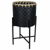 Stratton Home Decor Rattan Planter Floor Decor