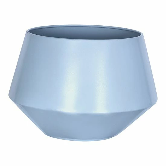 Stratton Home Decor Modern Matte Blue Metal And Wood Plant Stand 2 Stratton Home Decor Modern Matte Blue Metal And Wood Plant Stand - Image 2