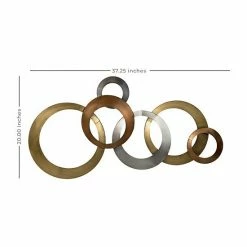 Stratton Home Decor Metallic Circles Wall Decor -Stratton Home Decor shop unnamed file 1458
