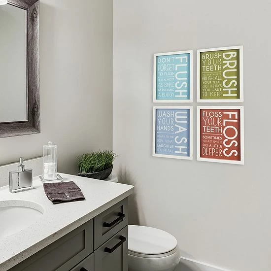 Stratton Home Decor 4-pack Bathroom Wall Art 2 Stratton Home Decor 4-pack Bathroom Wall Art - Image 2