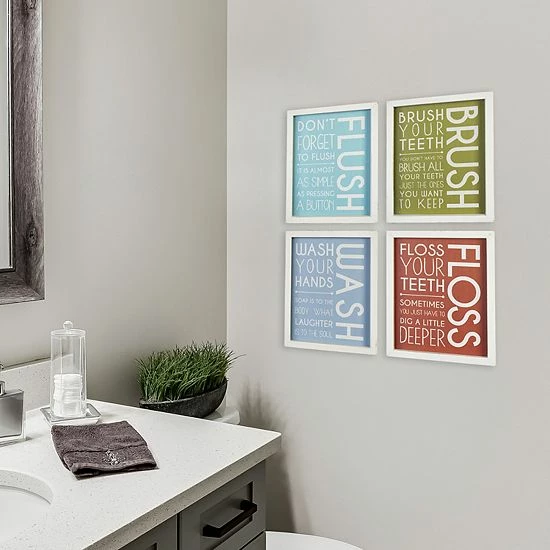 Stratton Home Decor 4-pack Bathroom Wall Art 5 Stratton Home Decor 4-pack Bathroom Wall Art - Image 5