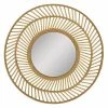 Stratton Home Decor 31.50" Kristen Rattan Wall Mirror