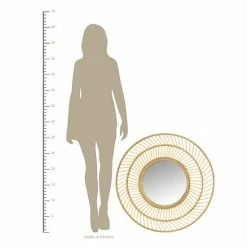 Stratton Home Decor 31.50" Kristen Rattan Wall Mirror -Stratton Home Decor shop unnamed file 1487