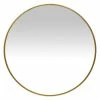Stratton Home Decor 28" Aubrey Gold Metal Wall Mirror