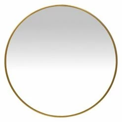 Stratton Home Decor 28" Aubrey Gold Metal Wall Mirror