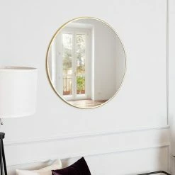 Stratton Home Decor 28" Aubrey Gold Metal Wall Mirror -Stratton Home Decor shop unnamed file 1521