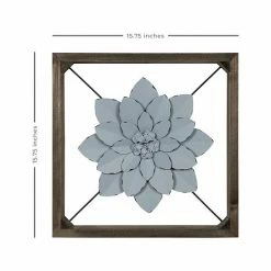 Stratton Home Decor Blue Flower Wall Decor -Stratton Home Decor shop unnamed file 1553