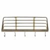 Stratton Home Decor Gold Finish 5-Hook Wall Shelf
