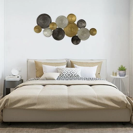 Stratton Home Decor Textured Plates Metal Wall Art 8 Stratton Home Decor Textured Plates Metal Wall Art - Image 8