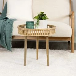 Stratton Home Decor Rattan Side Table -Stratton Home Decor shop unnamed file 1628